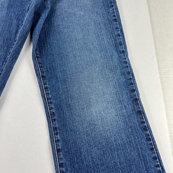 Lucky Brand Jean Women 30 Classic Fit Baby Boot Blue Faded Whisker Stretch Denim - Picture 3 of 16